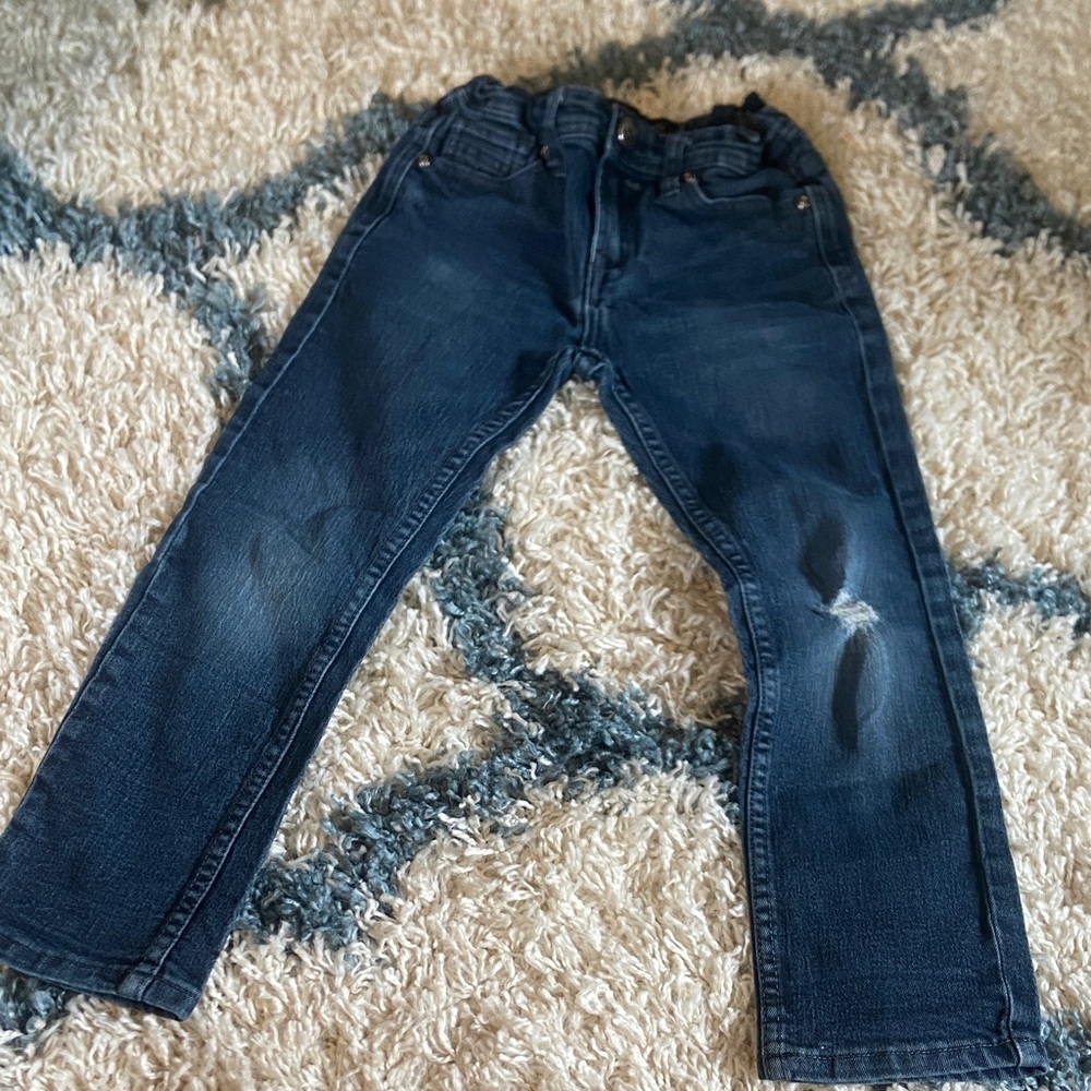 Kids Dark Blue Denim Jeans